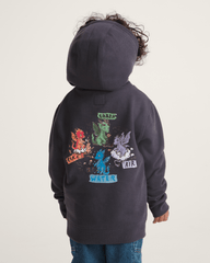 Kids Vans Little Kids Dragon Elements Pullover Sweatshirt in Charcoal Grey