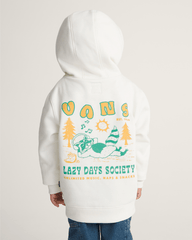 Kids Vans Little Kids Lazy Daze Pullover Sweatshirt in Marshmallow White