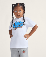 Kids Vans Little Kids Vans Sk8 T-Shirt in White