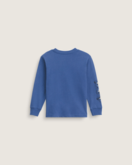 Kids Vans Little Kids Dizzy Bear Long Sleeve T-Shirt in True Navy Blue