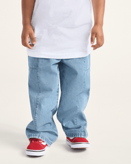 Kids Vans Little Kids Naithin Denim Pants in Stonewash Blue