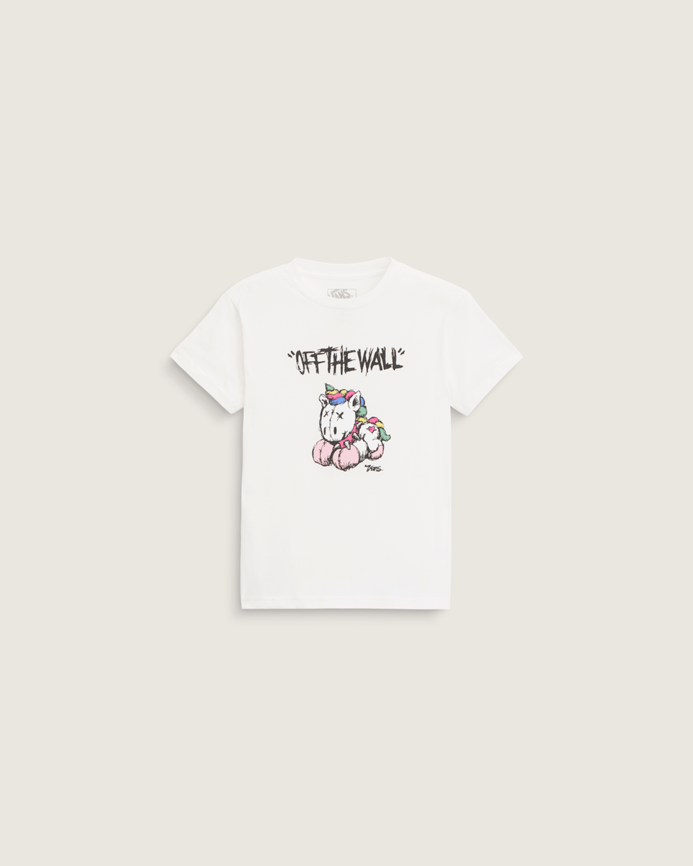 Kids Vans Little Kids Unicorn T-Shirt in Marshmallow White