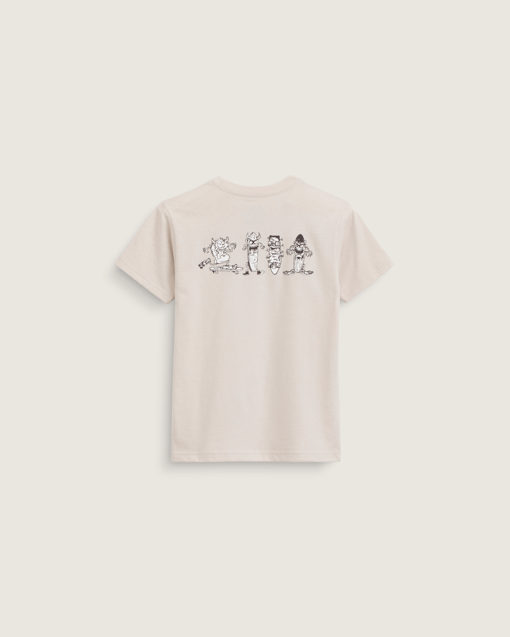 Kids Vans Little Kids Sk8 Posse T-Shirt in Taupe Mist Grey