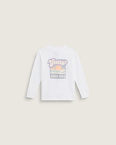 Kids Vans Little Kids Sun Dip Long Sleeve T-Shirt in White