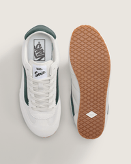 Sale Vans Super Lowpro Shoe in Marshmallow White / Emerald Green