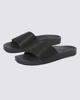 Sale Vans Decon Slide Leather Black Surf Sandals