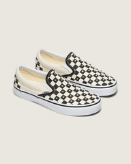 Sale Vans Classic Slip-On Checkerboard Shoe in Black / White