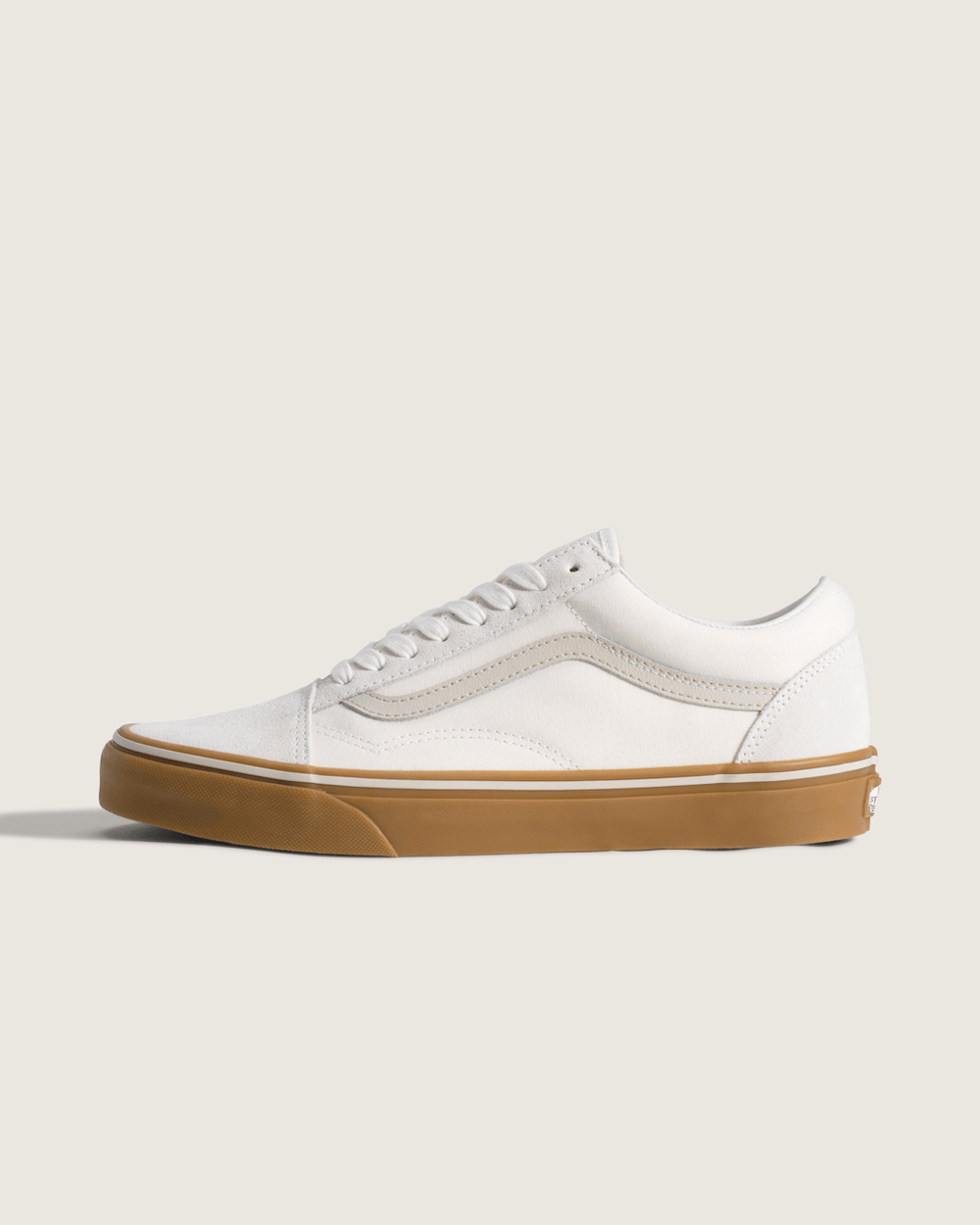 Sale Vans Old Skool Gum Shoe in White