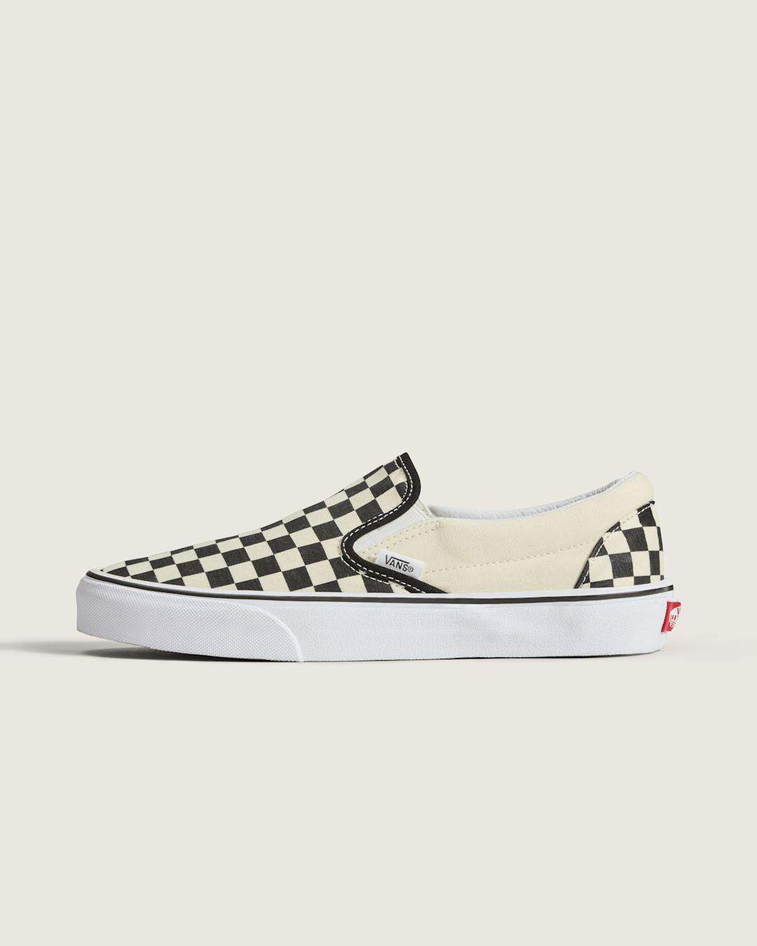 Women|Men Vans Classic Checkerboard Slip-On Black/White Shoe