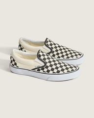 Women|Men Vans Classic Checkerboard Slip-On Black/White Shoe
