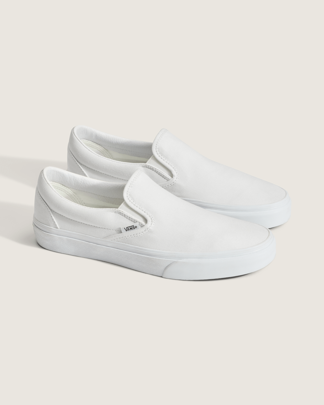 Women|Men Vans Classic Slip-On True White Classics Shoe