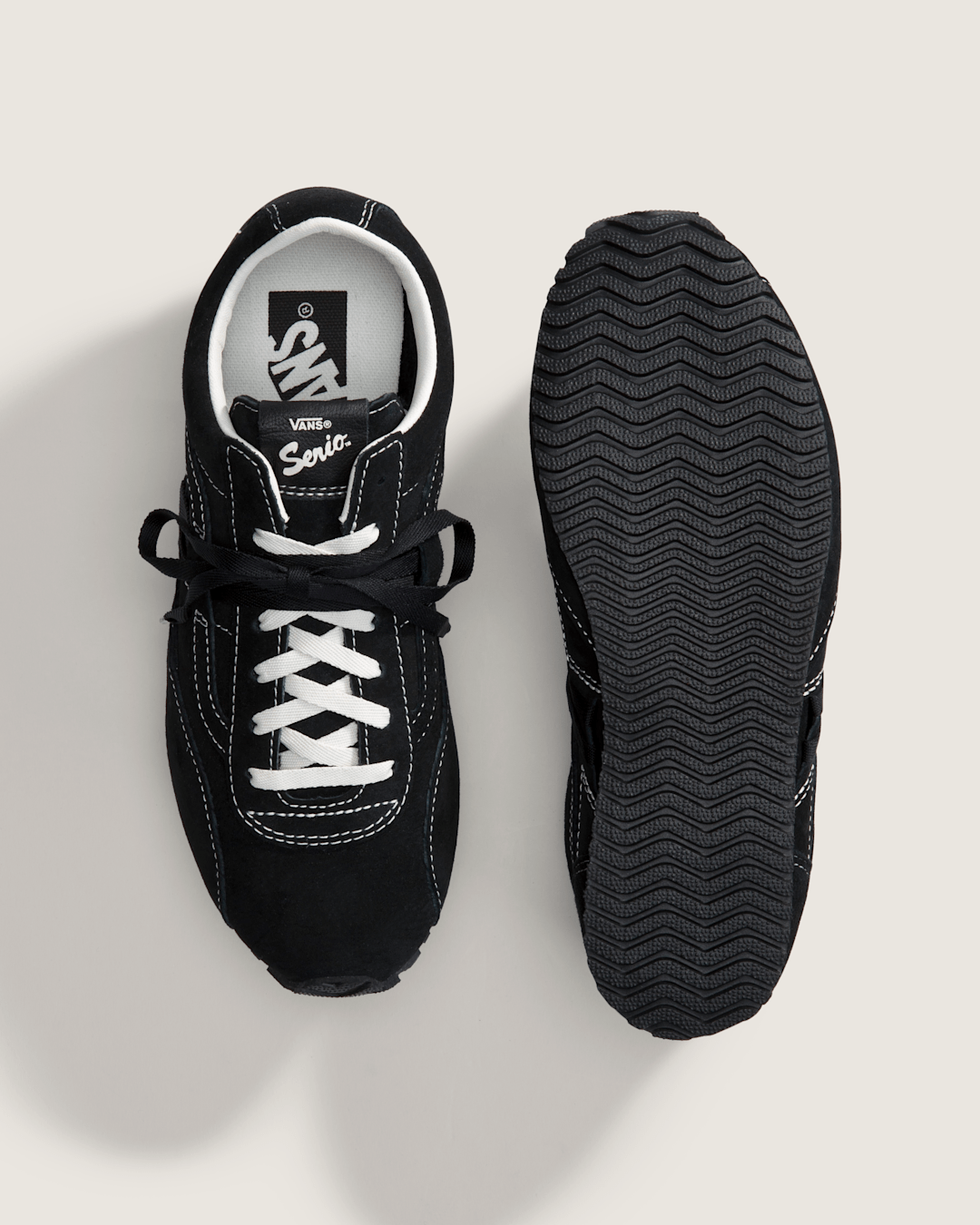 Women Vans Premium Super Lowpro Trainer in Black