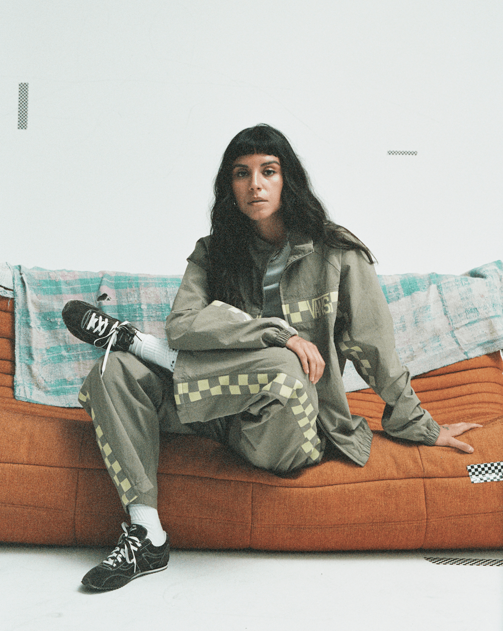 Women Vans Premium Super Lowpro Trainer in Black