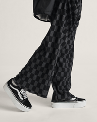 Women Vans Old Skool Stackform Suede/Canvas Black/True White Shoe