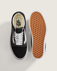 Women Vans Old Skool Stackform Suede/Canvas Black/True White Shoe