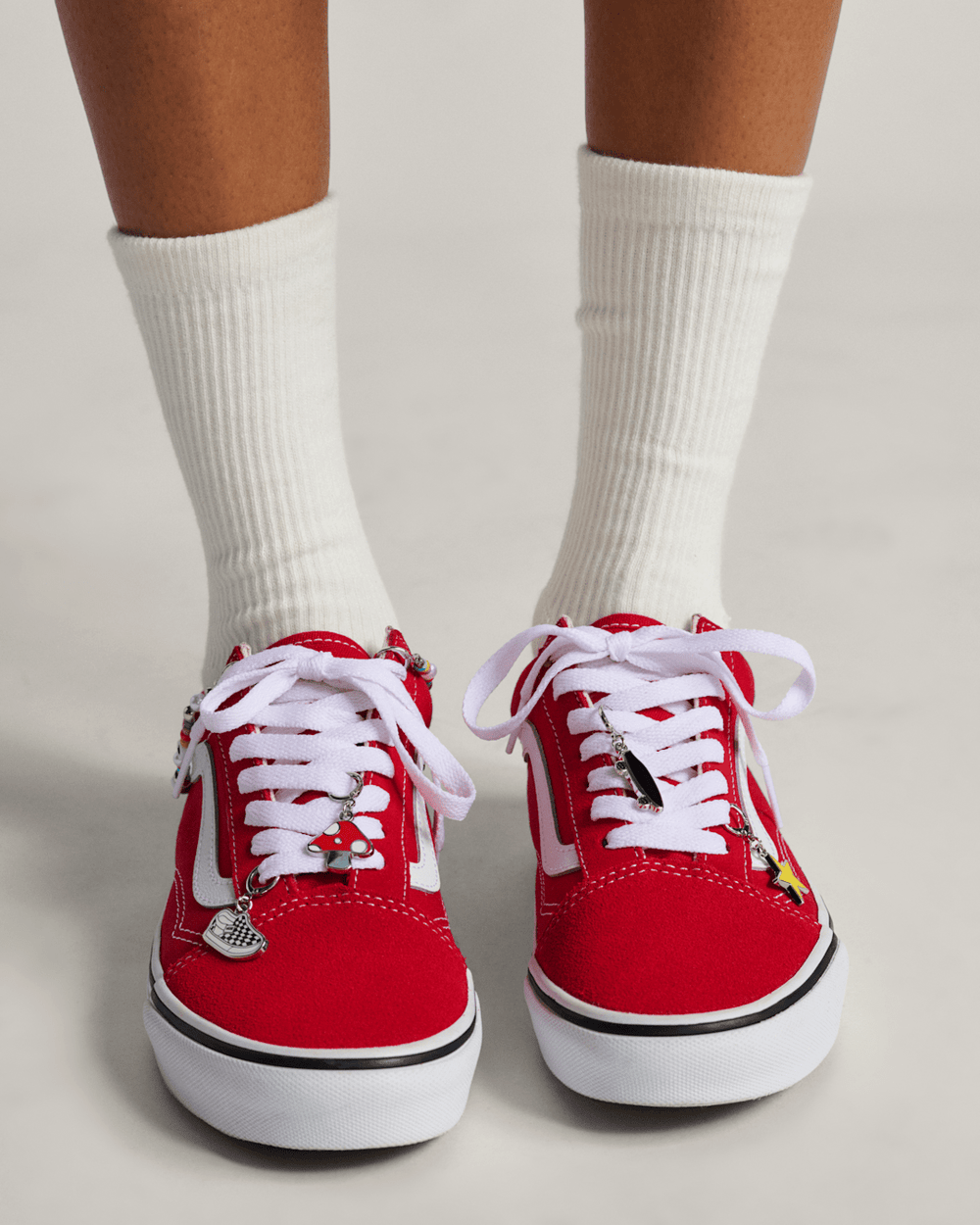 Women|Men Vans Vans Beaded Board Shoe Charm Set in Red