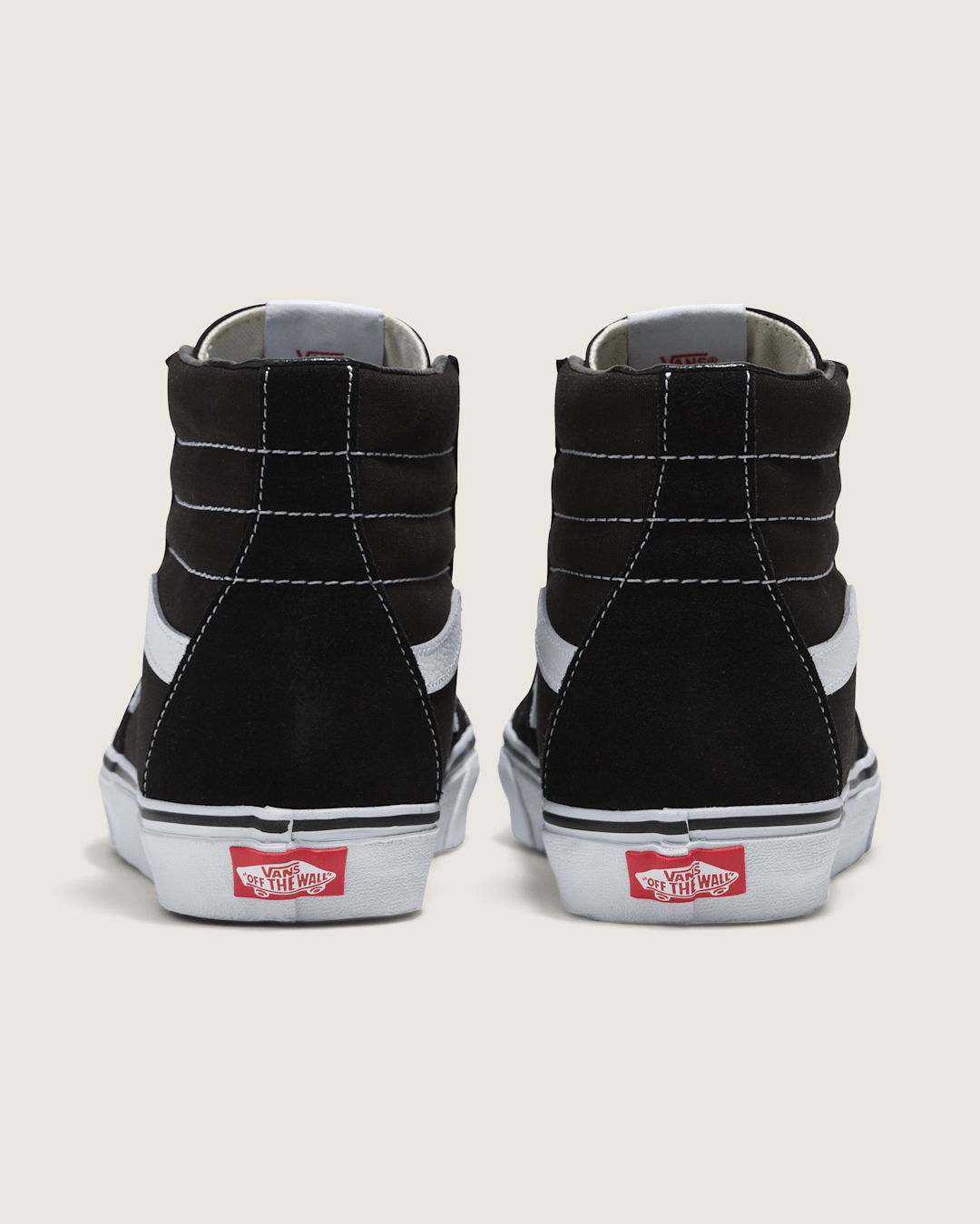 Women|Men Vans Sk8-Hi Black/Black/White Classics Shoe