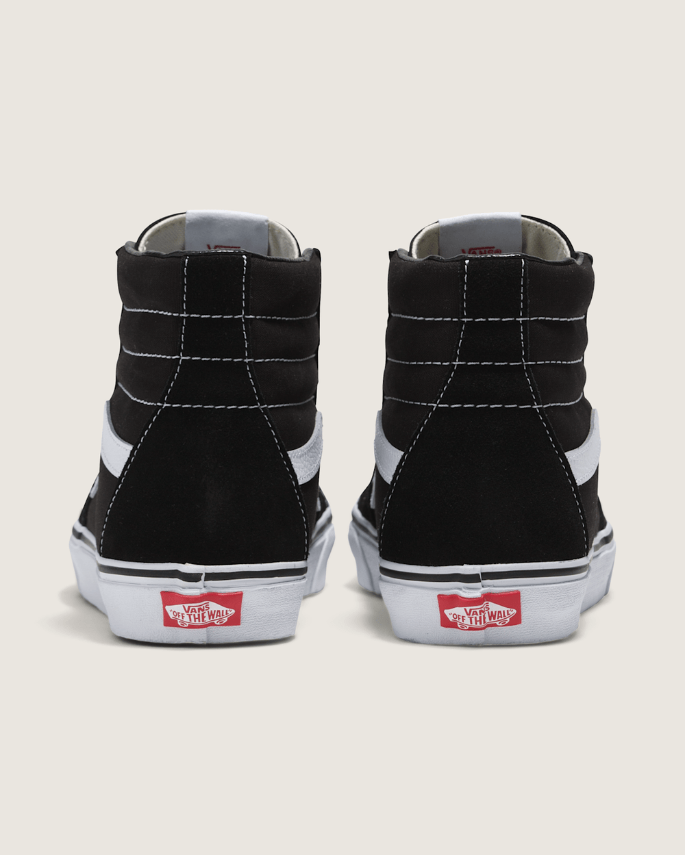 Women|Men Vans Sk8-Hi Black/Black/White Classics Shoe