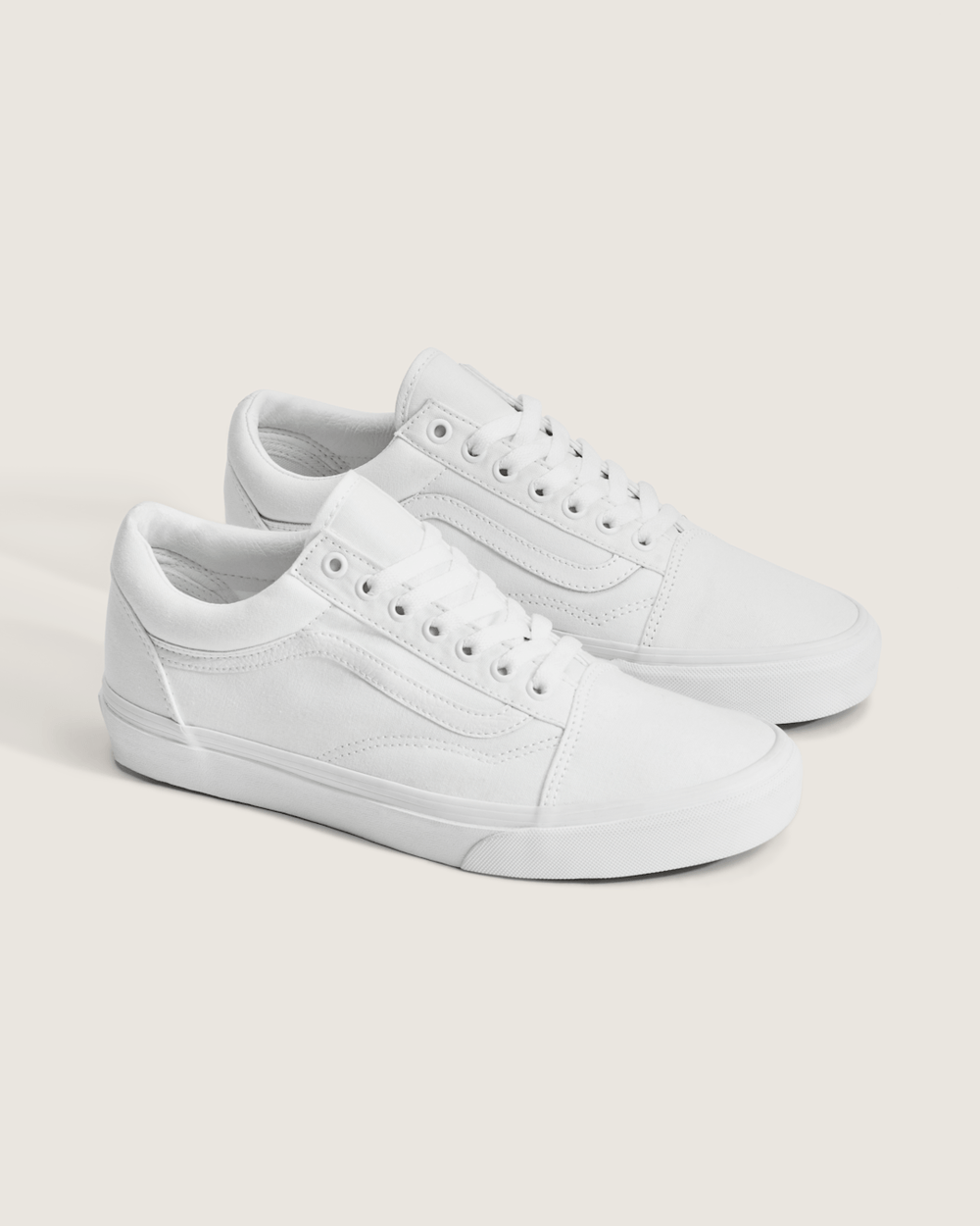 Women|Men Vans Old Skool True White Classics Shoe