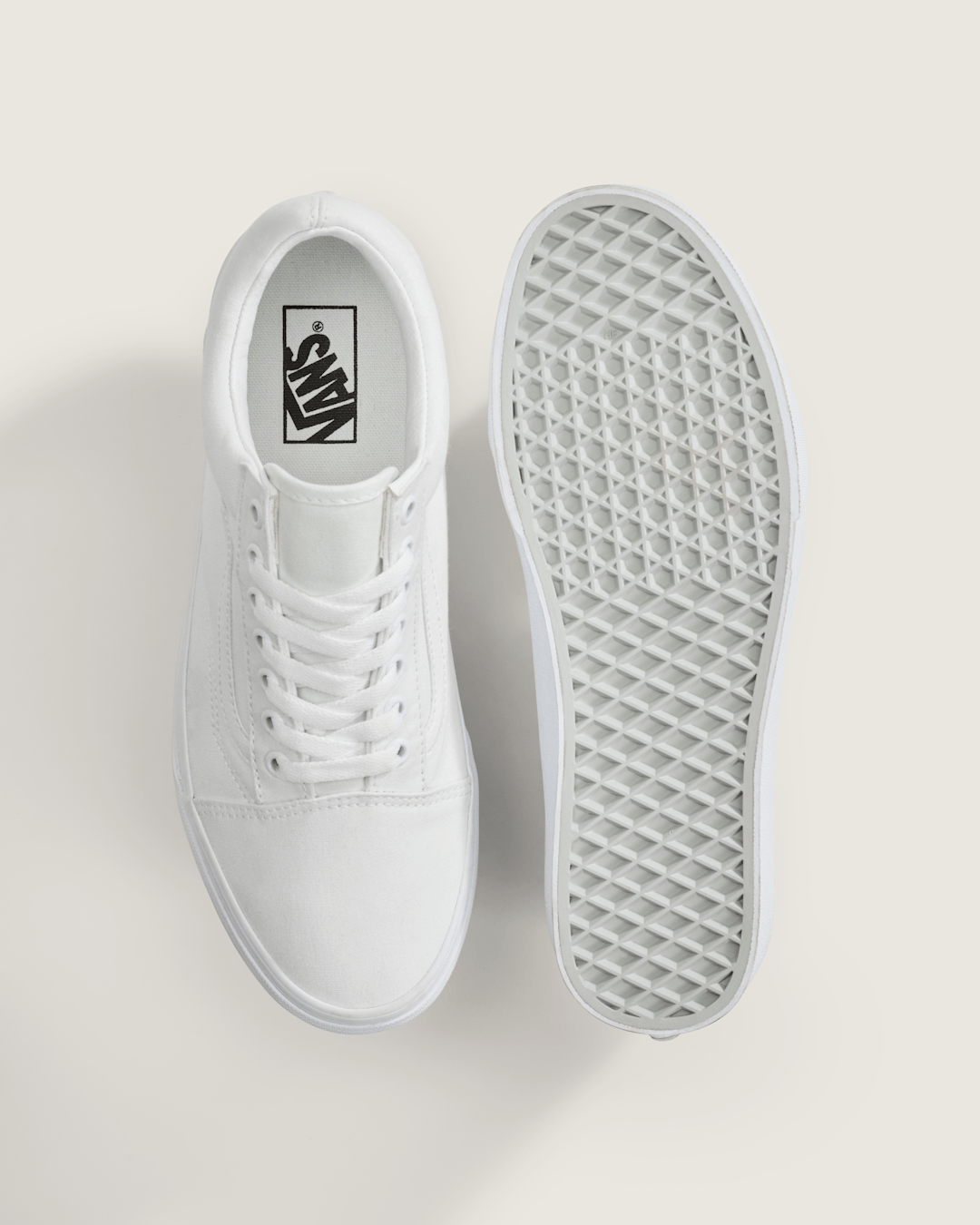 Women|Men Vans Old Skool True White Classics Shoe