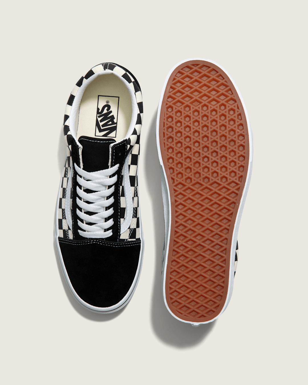 Women|Men Vans Old Skool Checkerboard Shoe in Checkerboard Black / White