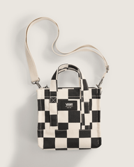 Women|Men Vans Lil Pergs Checkerboard Tote Bag in Antique White / Black