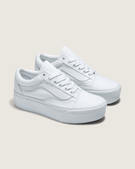 Women Vans Old Skool Stackform True White Shoe