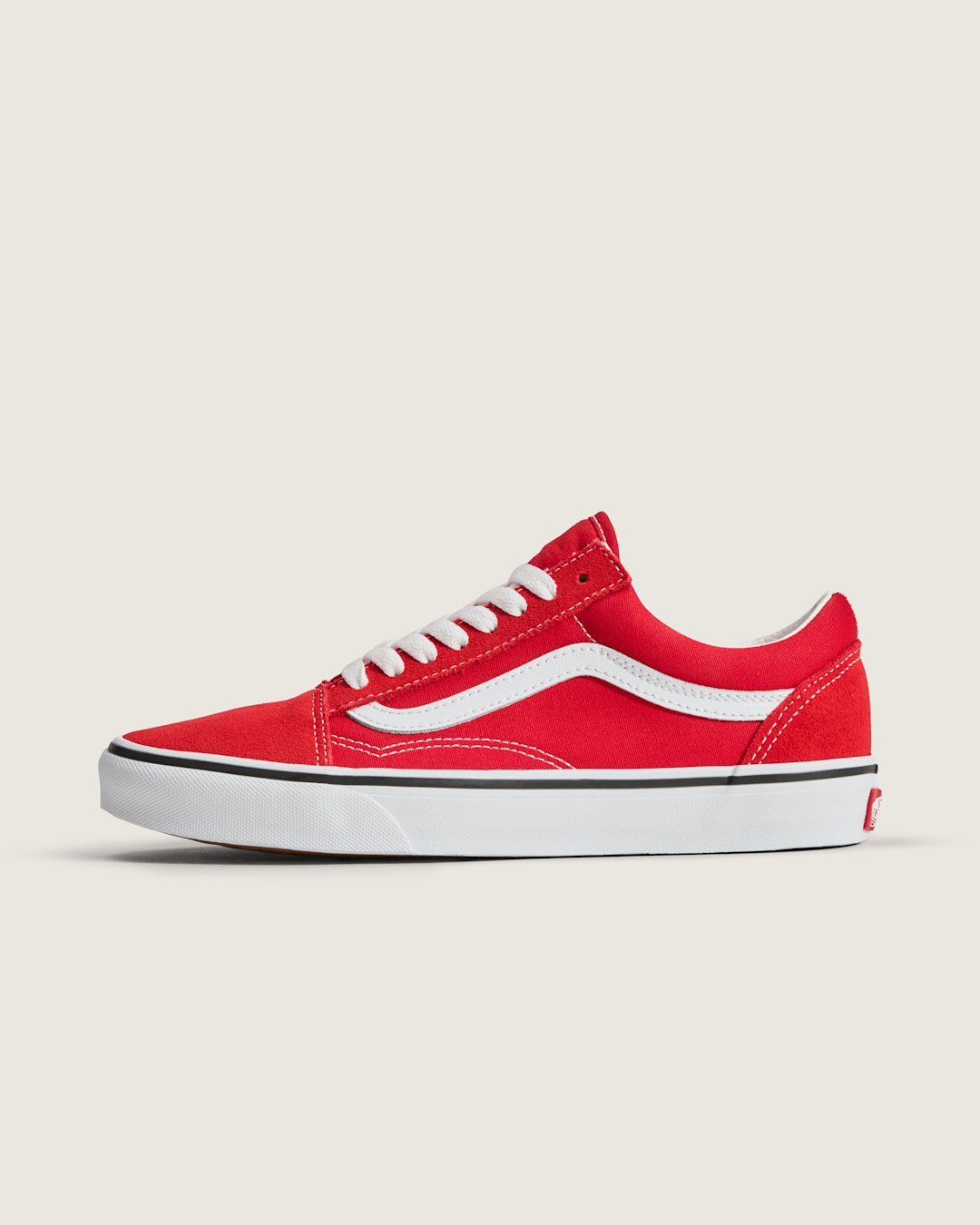 Women Vans Old Skool Racing Red/True White Shoe