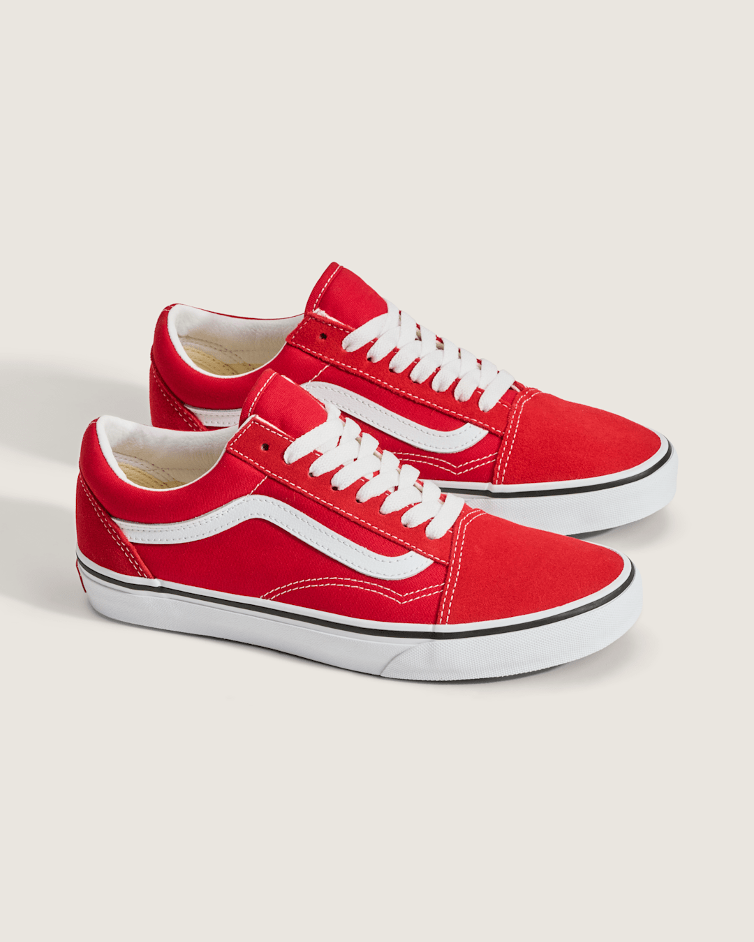 Women Vans Old Skool Racing Red/True White Shoe