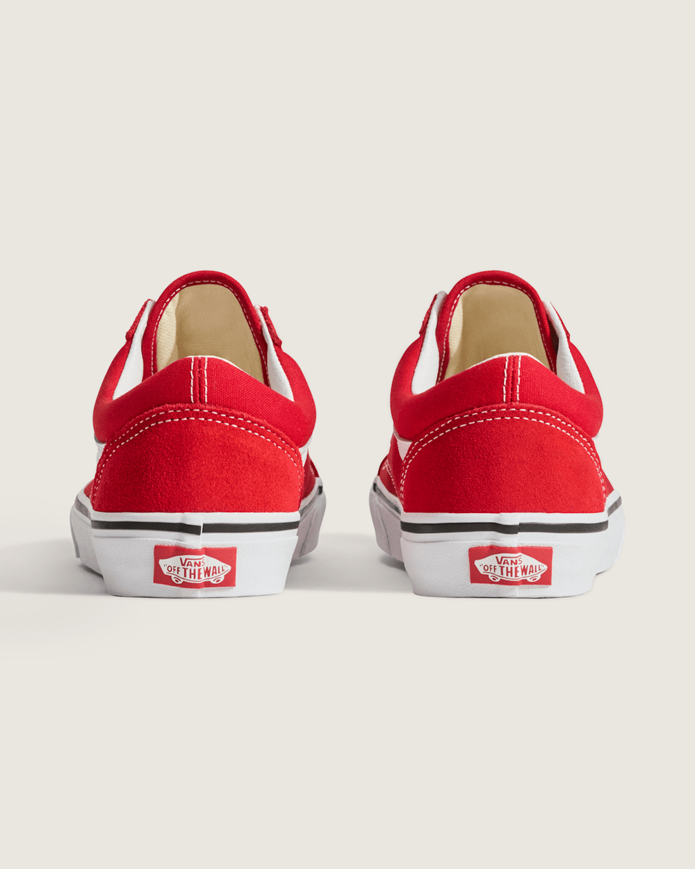 Women Vans Old Skool Racing Red/True White Shoe