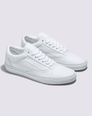 Women|Men Vans Old Skool Wide Canvas True White Classics Shoe