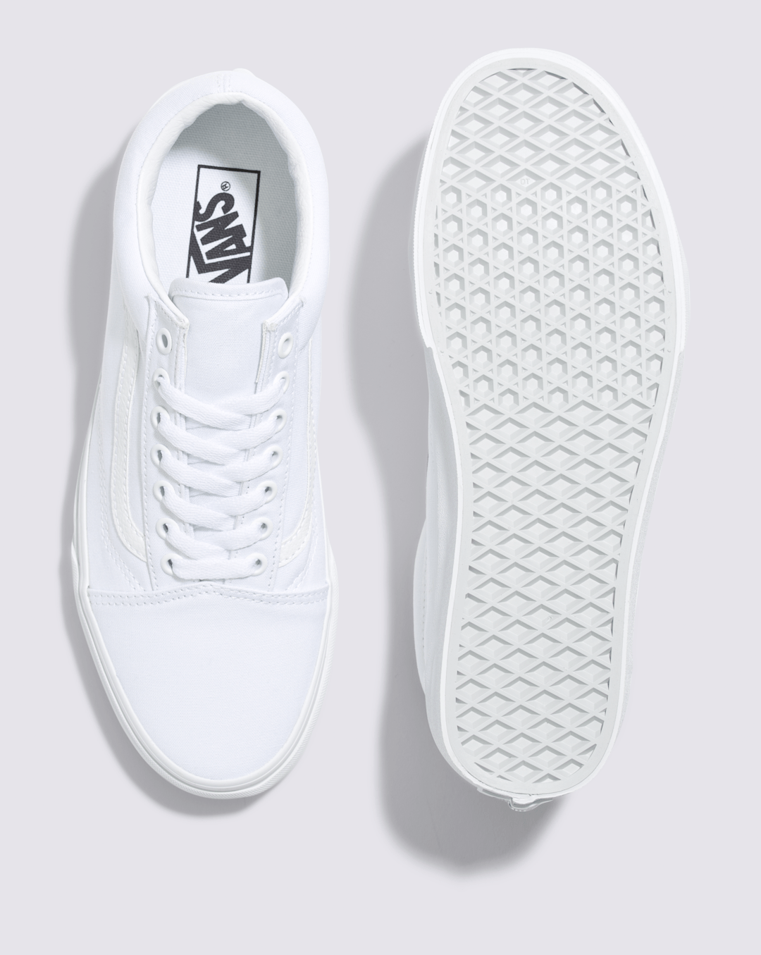 Women|Men Vans Old Skool Wide Canvas True White Classics Shoe