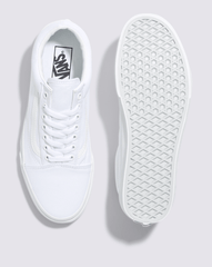 Women|Men Vans Old Skool Wide Canvas True White Classics Shoe