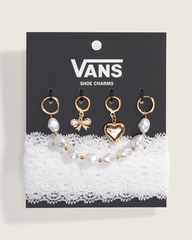 Women|Men Vans Vans Pearl and Lace Shoe Charm Set in White