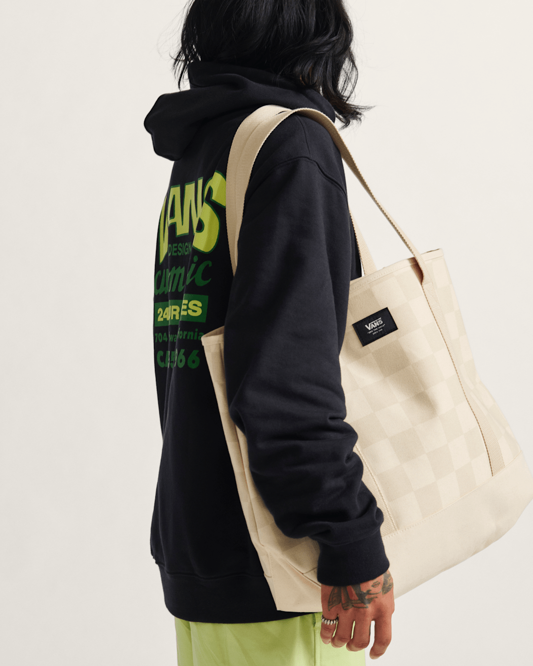 Women|Men Vans Pergs Tote Bag in Oatmeal Beige