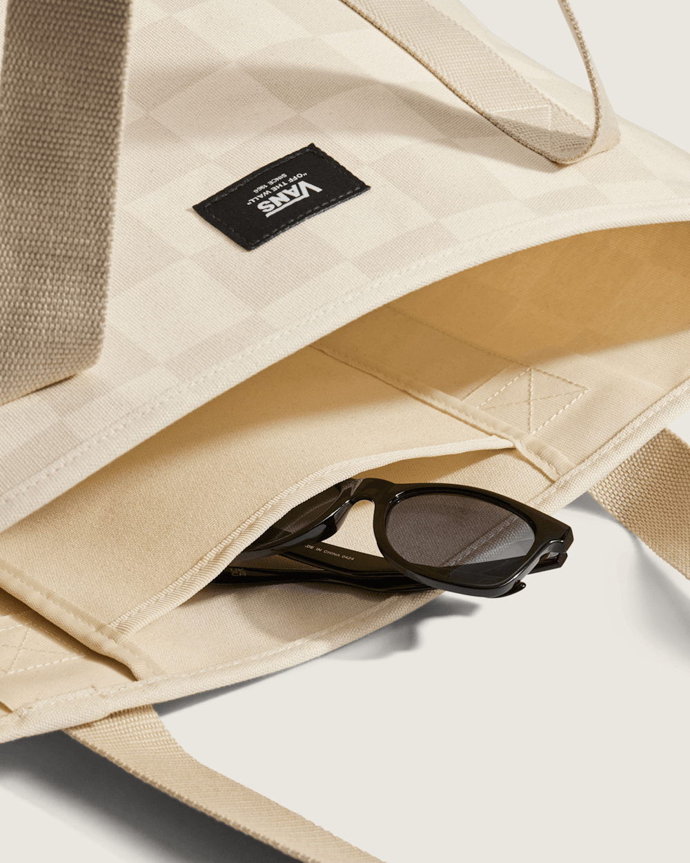 Women|Men Vans Pergs Midi Tote Bag in Oatmeal Beige