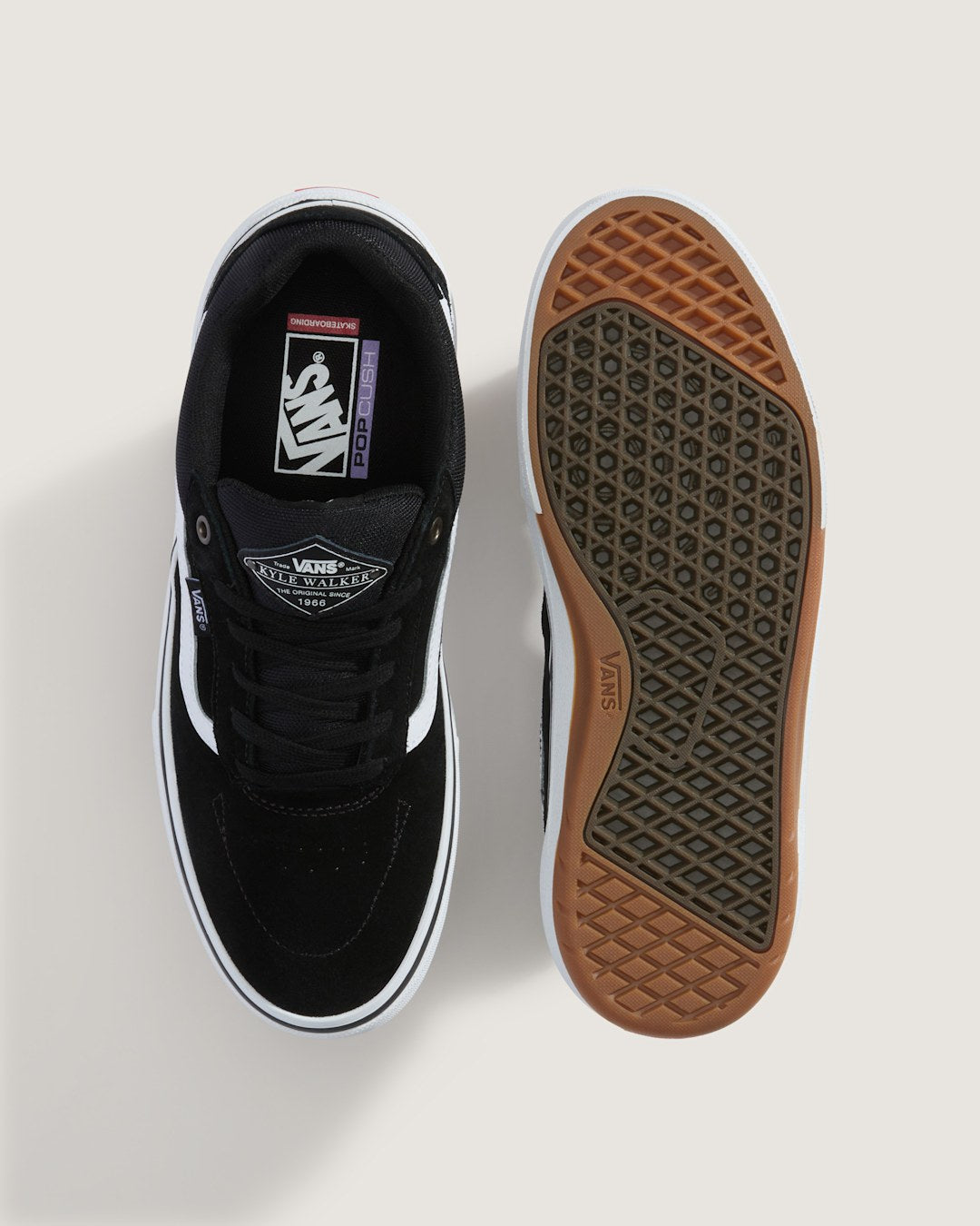 Women|Men Vans Skate Kyle Walker Wafflecup Shoe in Black / White
