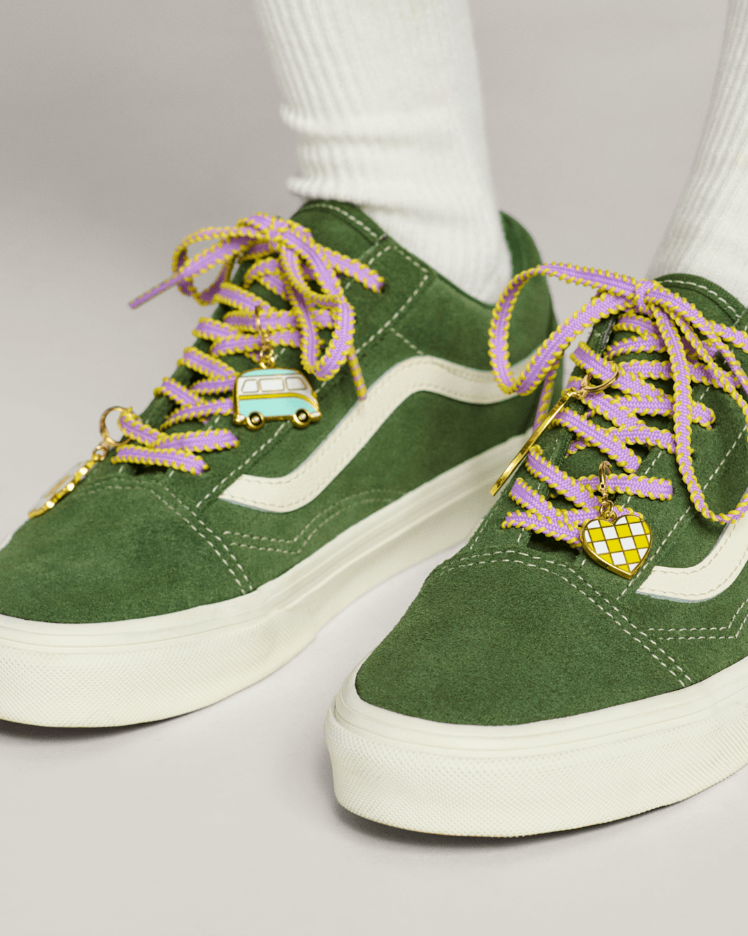 Women|Men|Kids Vans Vans Retro California Shoe Charm Set in Yellow