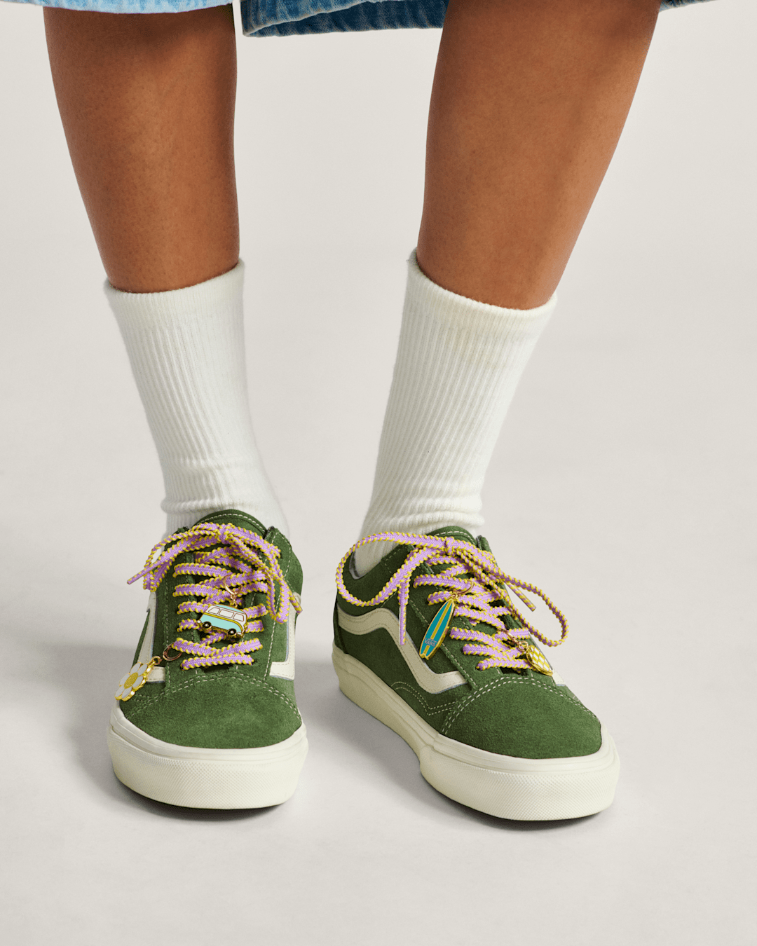 Women|Men|Kids Vans Vans Retro California Shoe Charm Set in Yellow