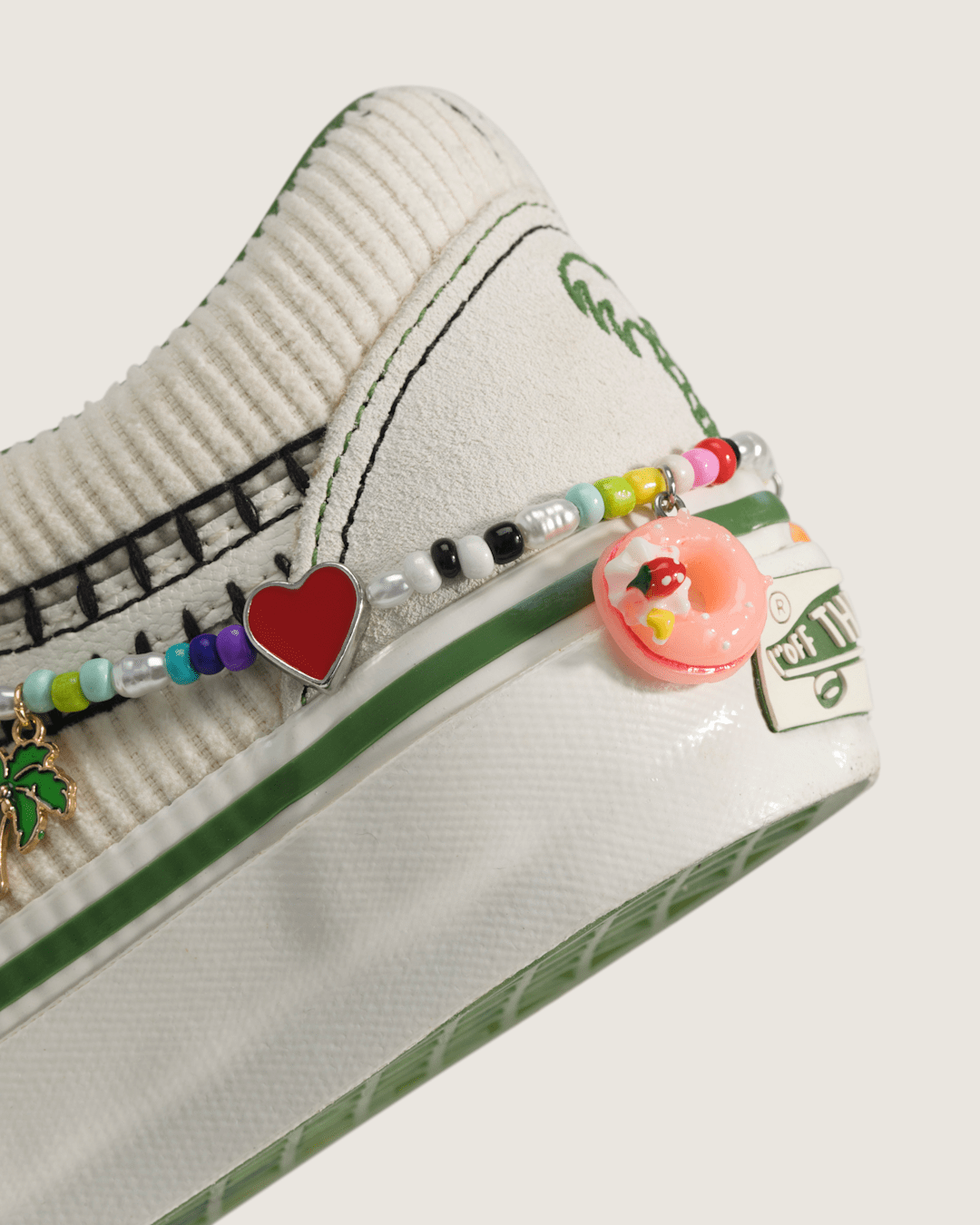Women Vans Premium Old Skool Cocona Shoe in Beige