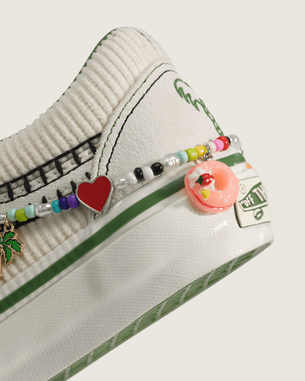Women Vans Premium Old Skool Cocona Shoe in Beige