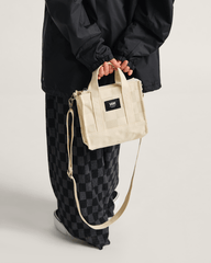 Women|Men Vans Lil Pergs Checkerboard Tote Bag in Oatmeal Beige
