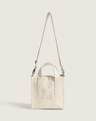 Women|Men Vans Lil Pergs Checkerboard Tote Bag in Oatmeal Beige