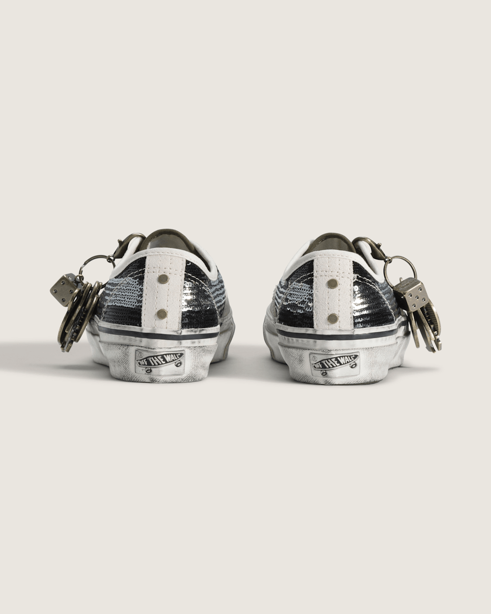Women Vans Premium Authentic "Charms" Shoe in Black / White