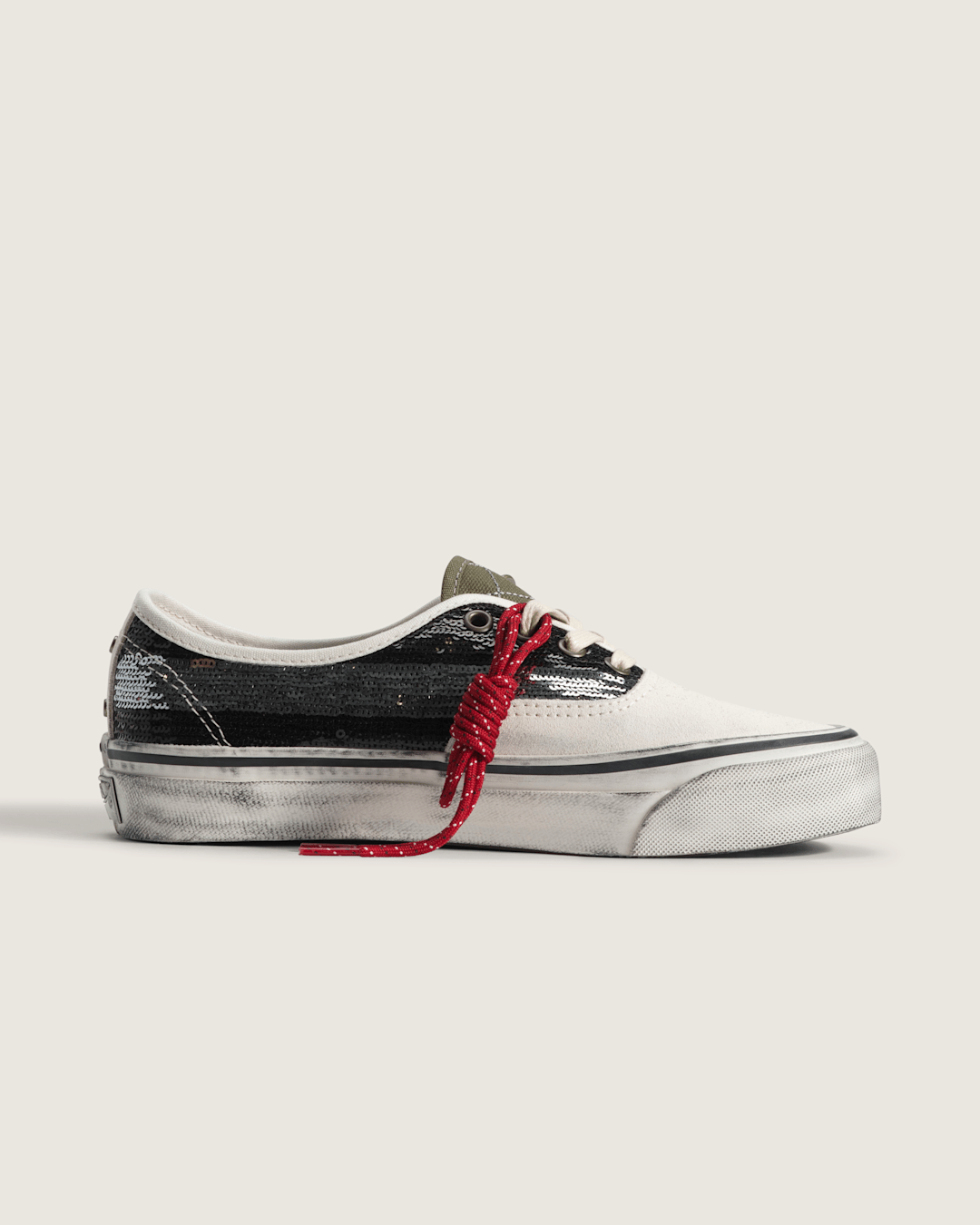 Women Vans Premium Authentic "Charms" Shoe in Black / White
