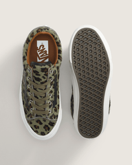 Women Vans Premium Old Skool 36 Shoe in Cheetah Olive Green
