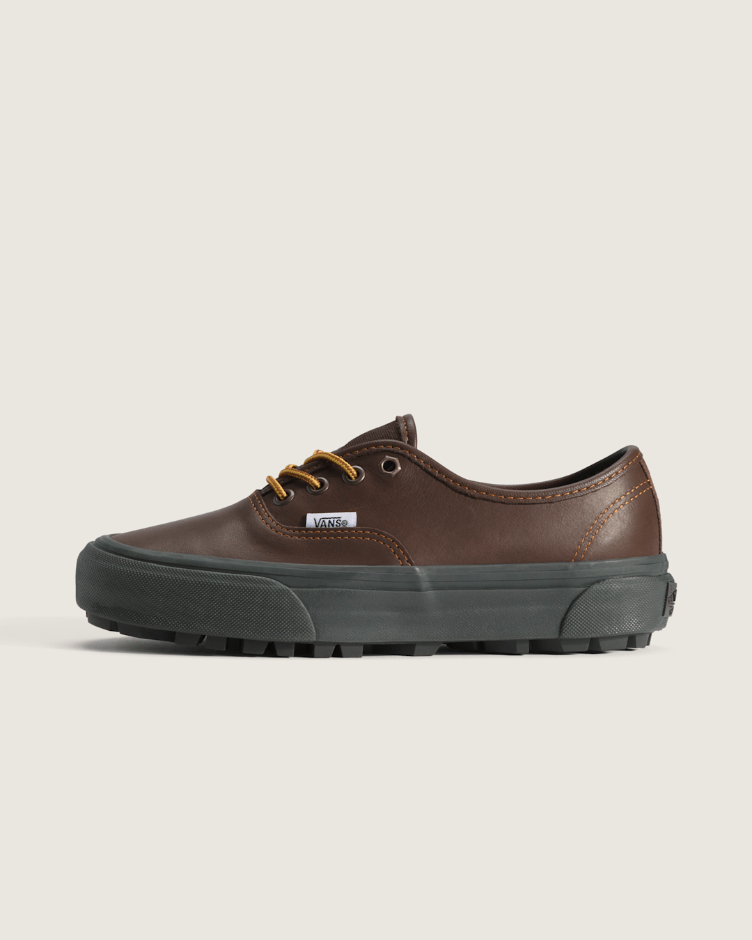Women Vans Premium Authentic V-Lug Shoe in Potting Soil Brown