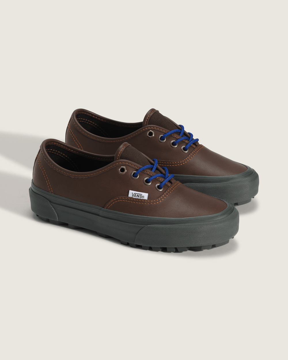 Women Vans Premium Authentic V-Lug Shoe in Potting Soil Brown