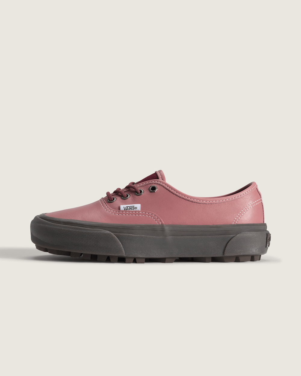 Women Vans Premium Authentic V-Lug Shoe in Dusty Rose Pink