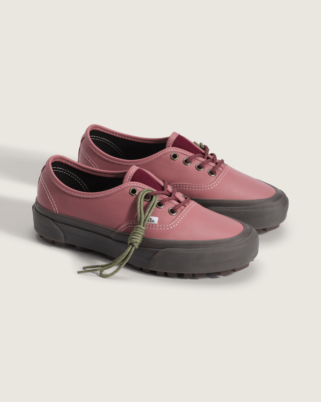 Women Vans Premium Authentic V-Lug Shoe in Dusty Rose Pink